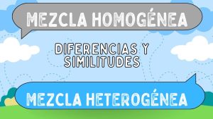 Diferencias entre mezcla homogénea y mezcla heterogénea